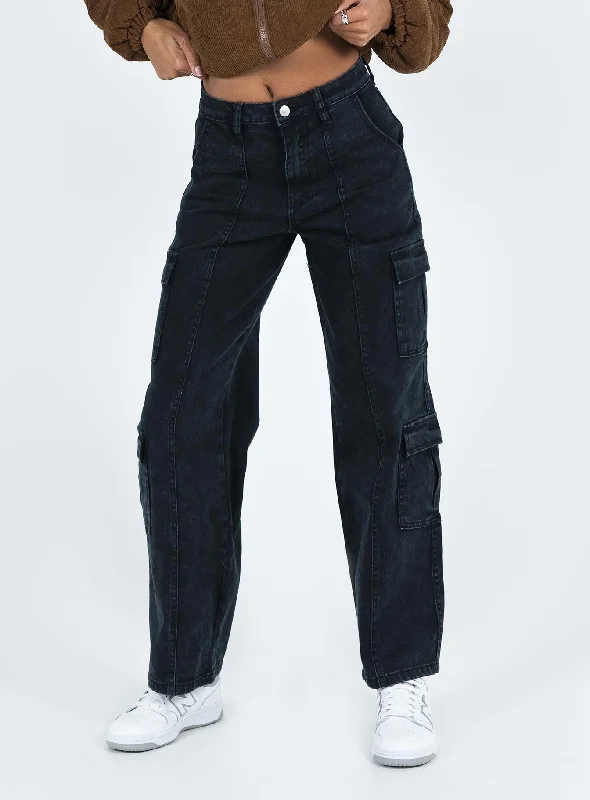 Nosita Cargo Jeans Black