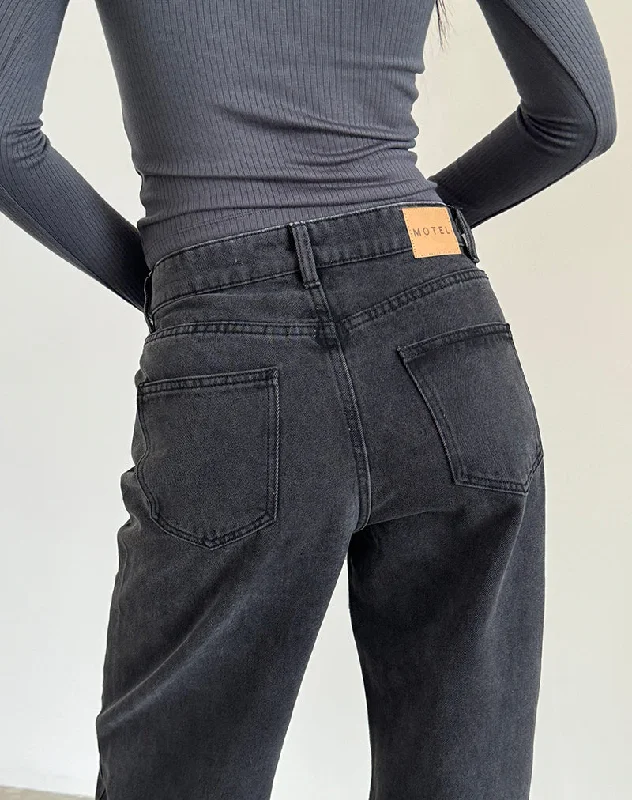 Parallel Jeans in Black Wash