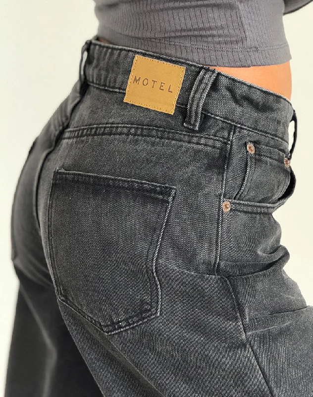 Parallel Jeans in Black Wash