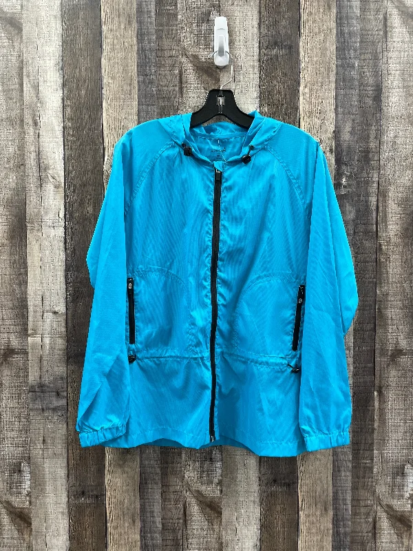 Blue Athletic Jacket Exertek, Size Petite   Xl