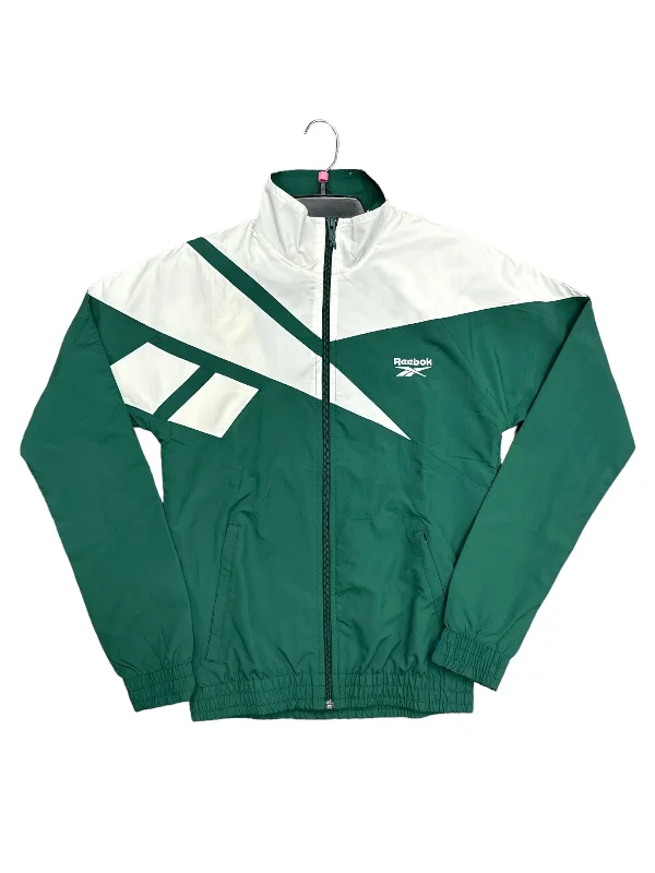 Green Athletic Jacket Reebok, Size Xxs