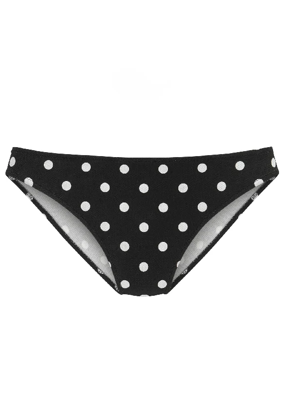 Low-rise bikini bottom - Retro Dots