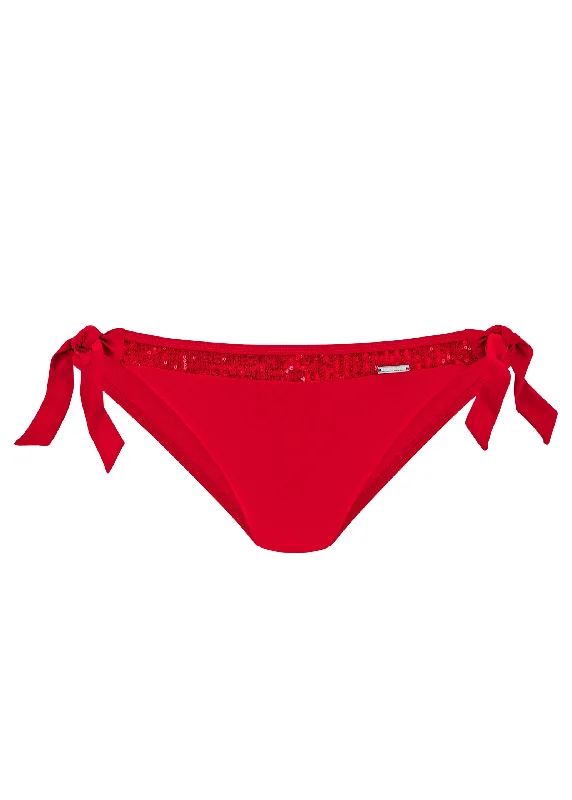 Sequin tie-side bottom - Red