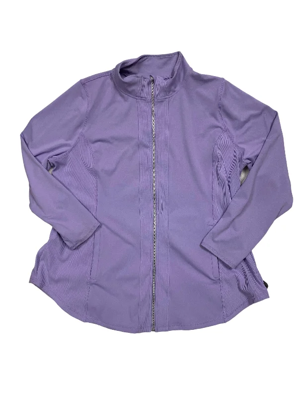 Purple Athletic Jacket Livi Active, Size 24