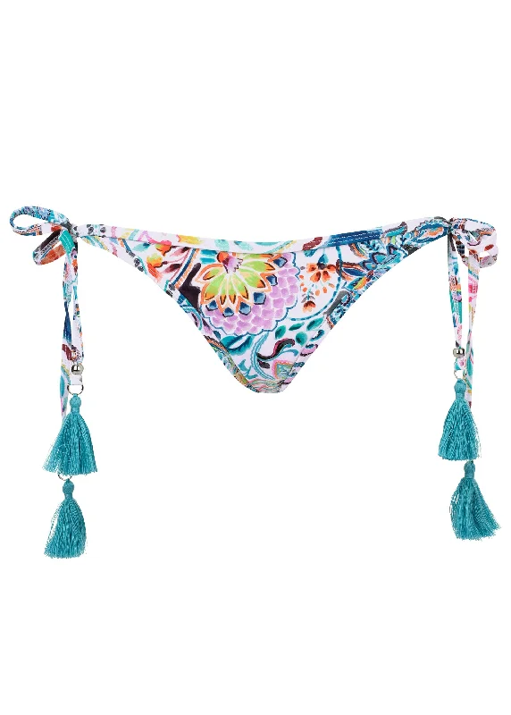 Tassel Tie Side Bottom - Fiesta Floral