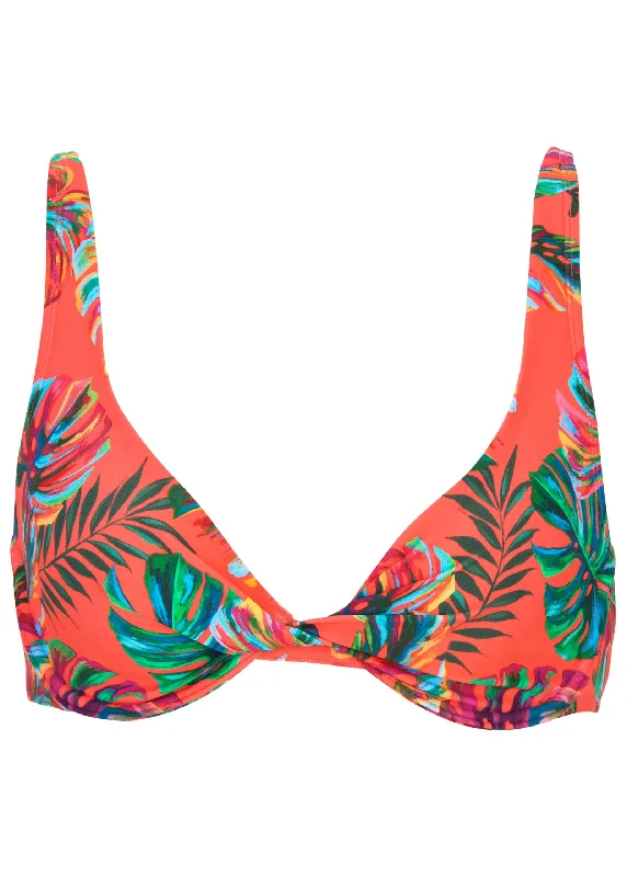 Antigua Twist Bikini Top - Tropical Sunset All-Over