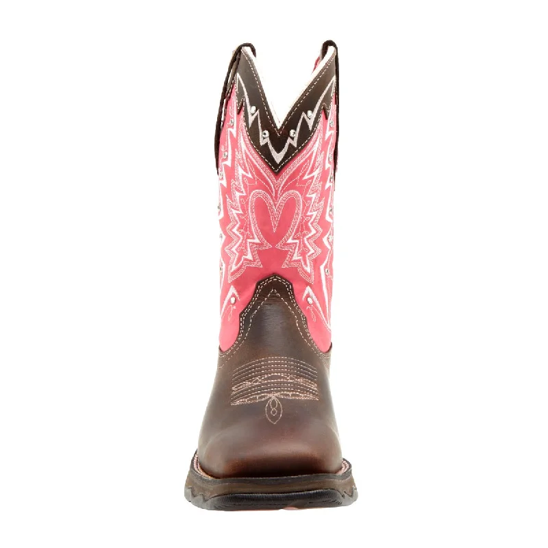 Durango Womens Pink Leather Breast Cancer Western Cowboy Boots