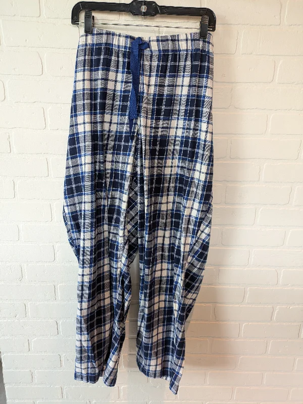 Pajamas 2pc By Lands End In Blue & White, Size: 2x