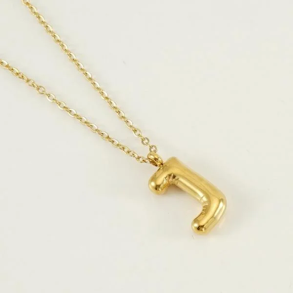 18K Gold Plated Initial Necklace