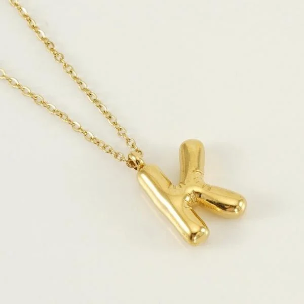 18K Gold Plated Initial Necklace