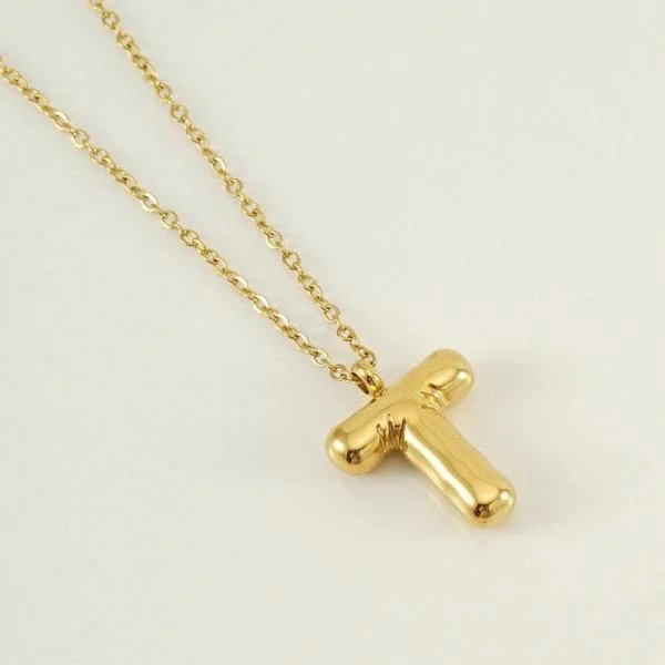 18K Gold Plated Initial Necklace