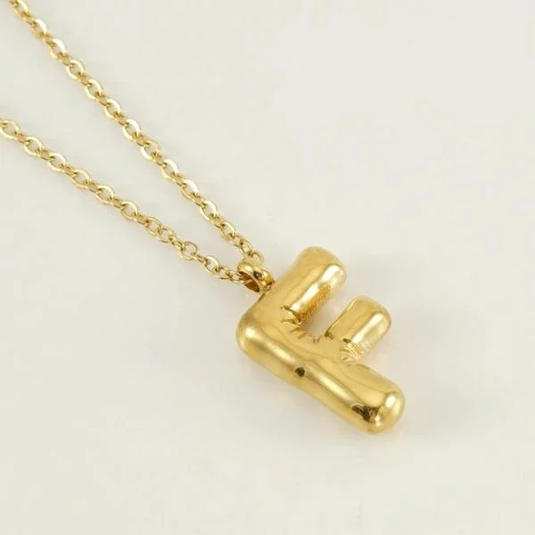 18K Gold Plated Initial Necklace