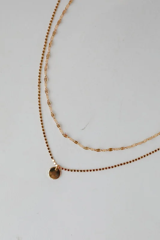 Emery Gold Layered Chain Necklace