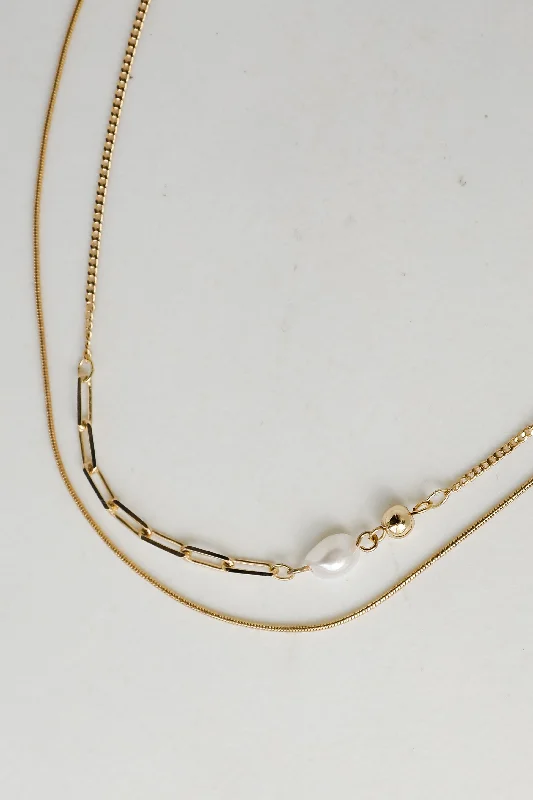 Mary Gold Layered Chain Necklace