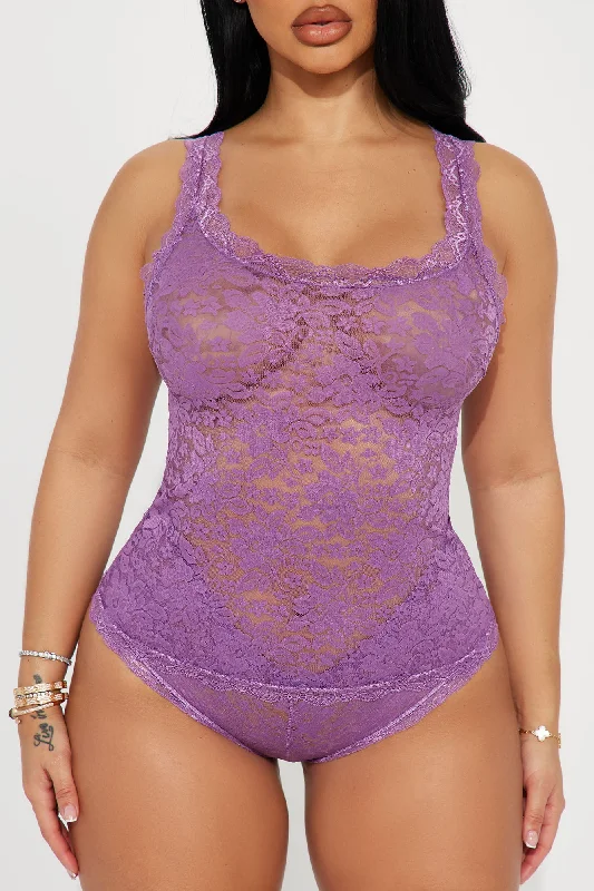 Always Be Mine Lace 2 Piece Set - Purple