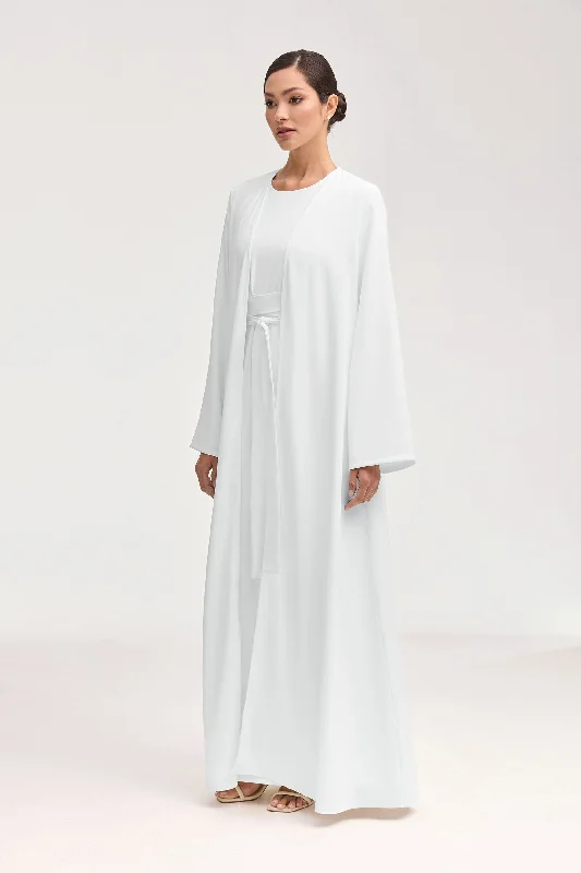 Asalah Open Abaya - White