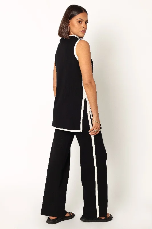 Collins Knit Pant - Black