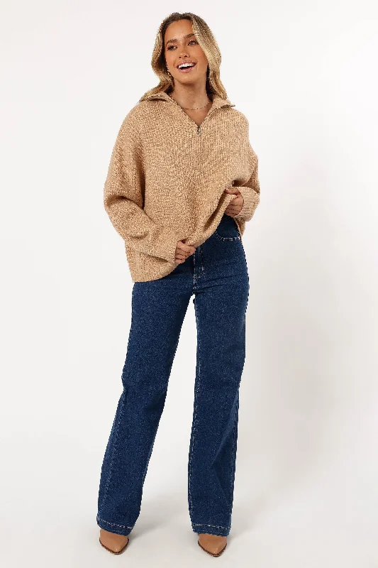 Miranda Knit Sweater - Beige