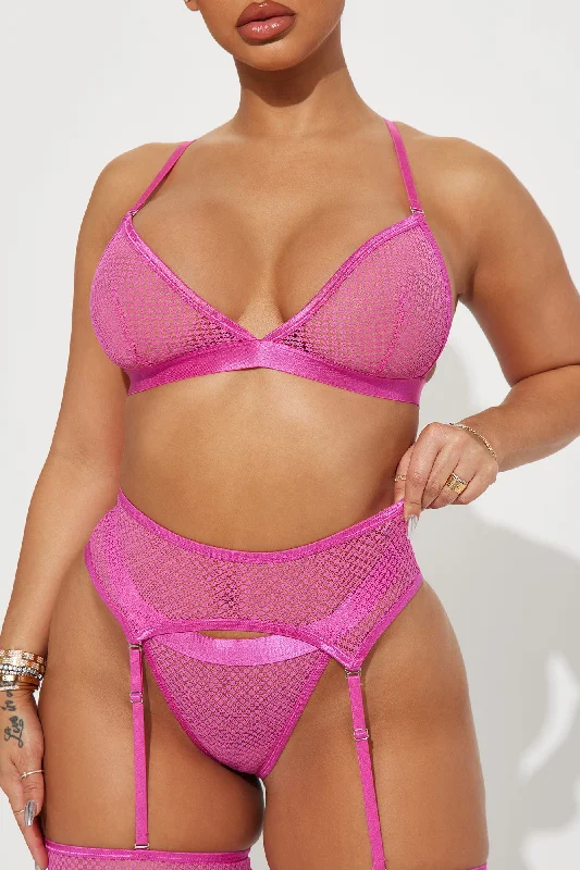 Missing You Mesh 3 Piece Set - Pink