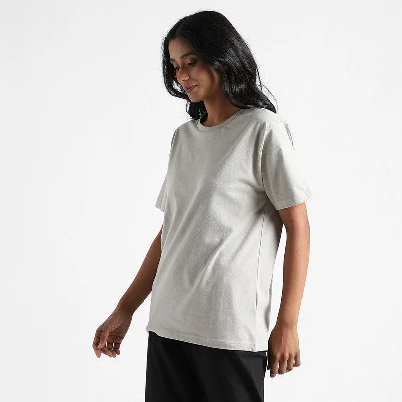 Organic Cotton T-Shirt for Women | Natural Dyed | Slate Grey