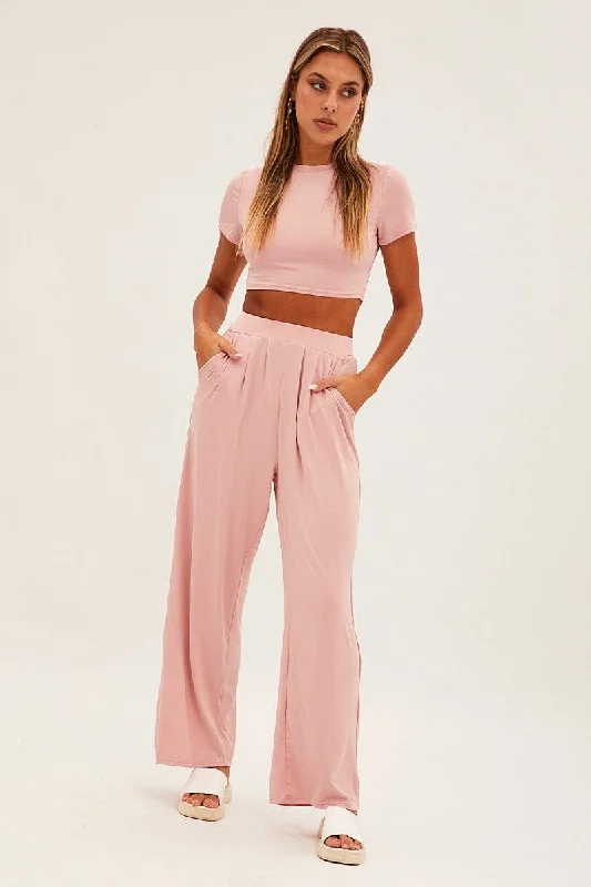 Pink Jersey Loungewear