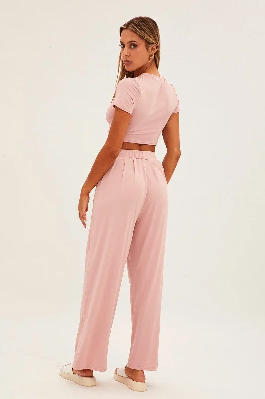 Pink Jersey Loungewear