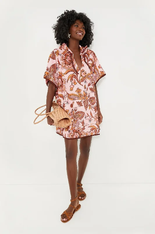 Sunset Chintz Terrycloth Coverup