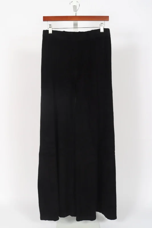 The Megalo Palazzo Pants in Terry - Black