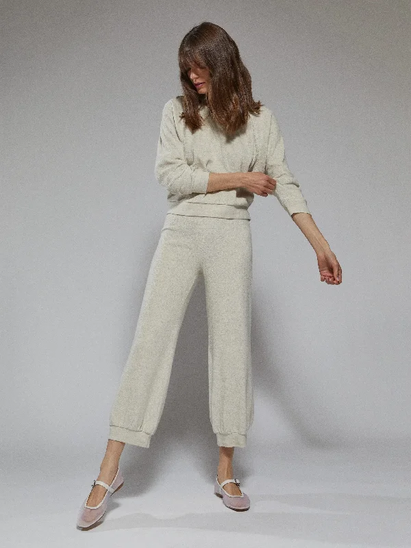 The Tosk Harem Pants in Terry - Oatmeal