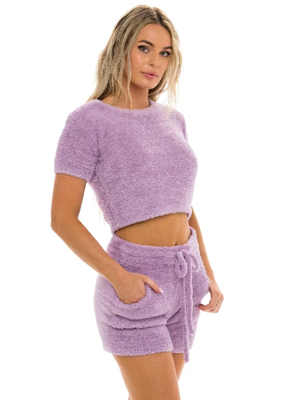 Unwind Crop Top Lavender