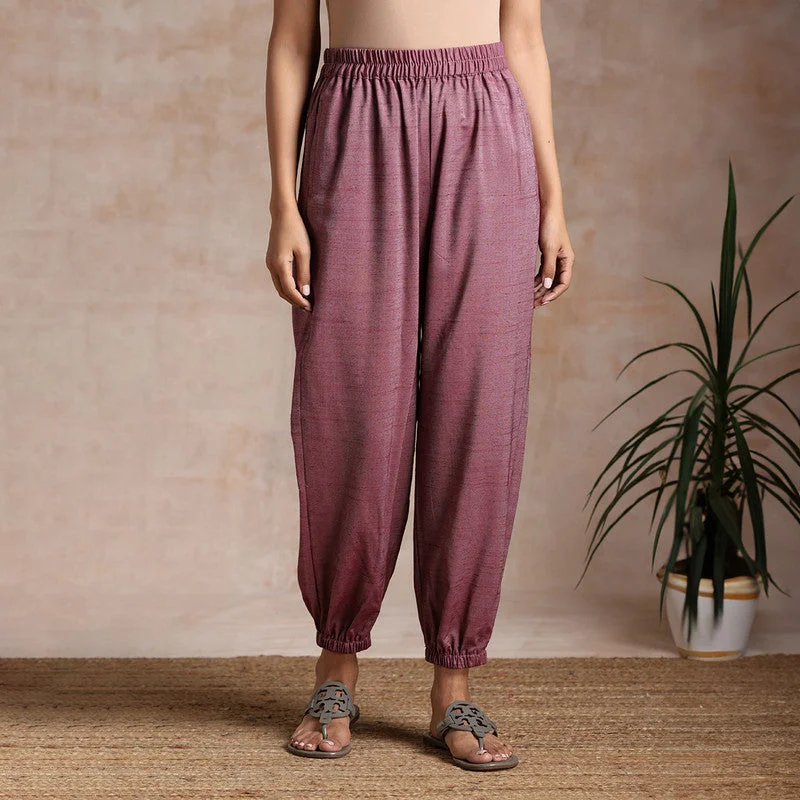 Women Cotton Joggers | Anti-Fit | Dull Rose