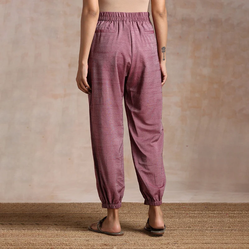 Women Cotton Joggers | Anti-Fit | Dull Rose