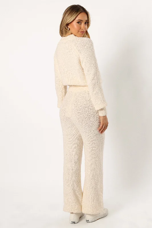 Victoria Knitted Set - Cream