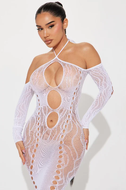 Wild Feelings Fishnet Bodystocking - White