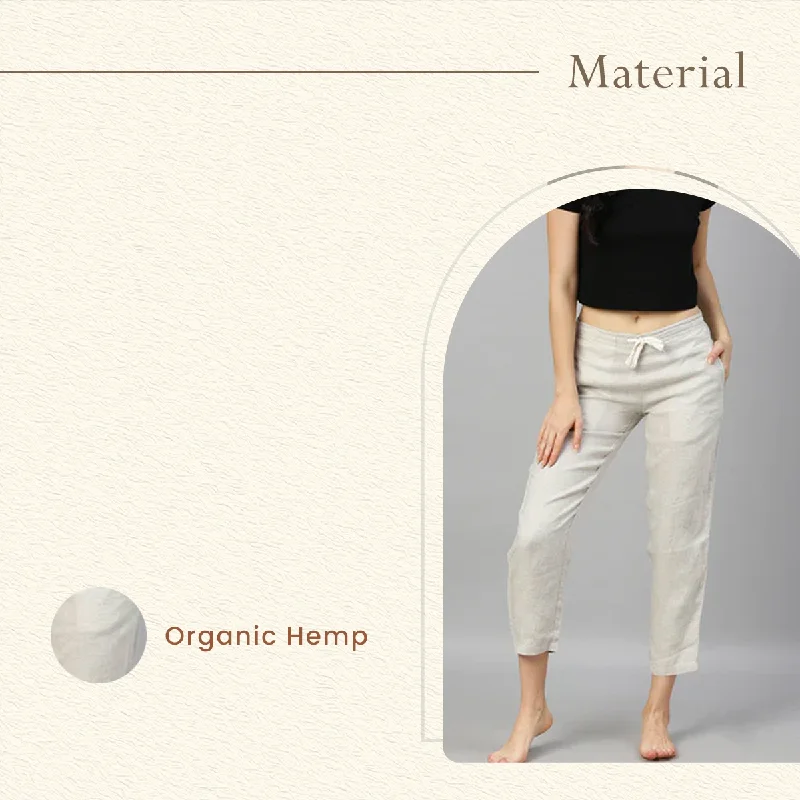 Women Pants | Hemp | Off White