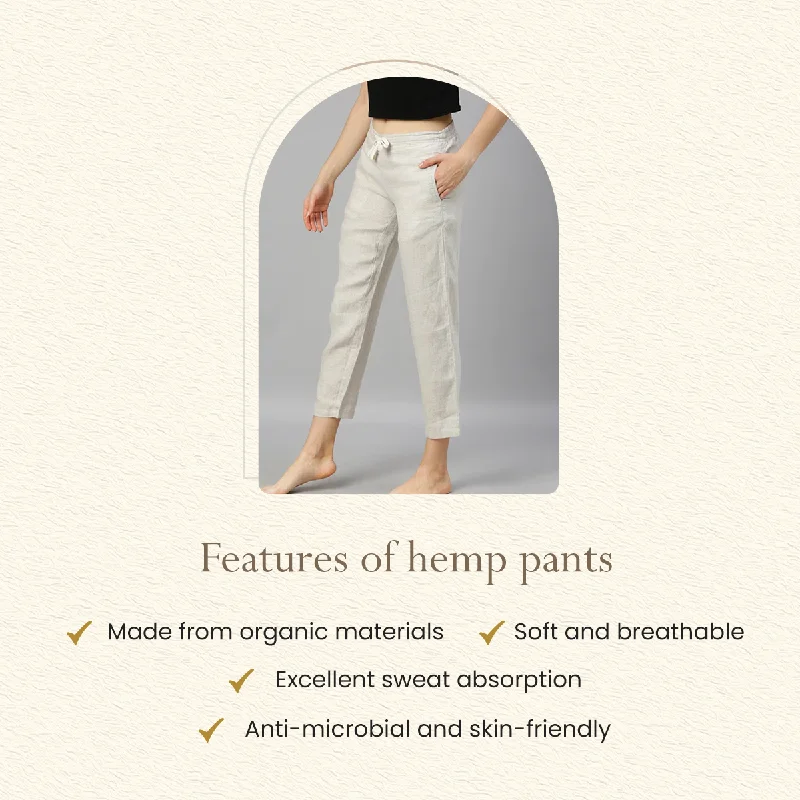 Women Pants | Hemp | Off White