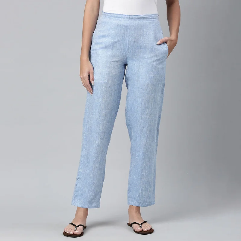 Lounge Pants Women | Hemp | Blue